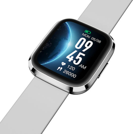 Garett GRC STYLE Smartwatch with Heart Rate Monitor (Silver) view 4