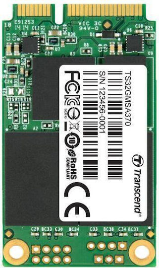 Transcend MSA370S SSD 32GB mSATA Type with SATA III Connection view 2