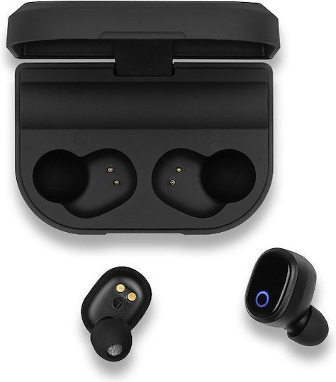 Sencor SEP 520BT In-ear Bluetooth Handsfree Earphones with Charging Case Black view 3