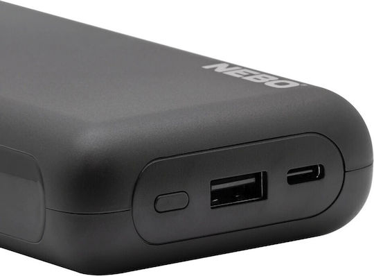 Nebo Power Bank 20000mAh with USB-A Port and USB-C Port Black vue 9
