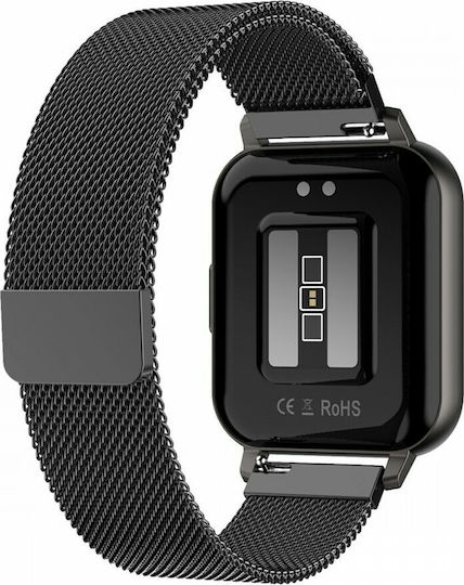 MaxCom FW45 Aurum Smartwatch with Heart Rate Monitor (Black) vue 2