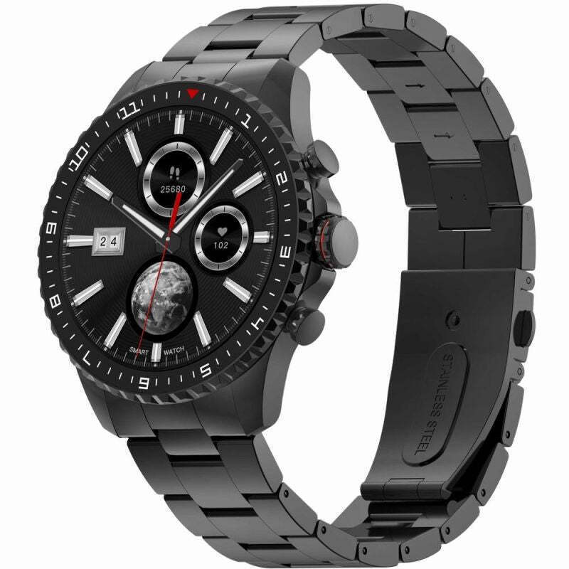 Gravity GT16-2 48mm Smartwatch with Heart Rate Monitor Black view 5