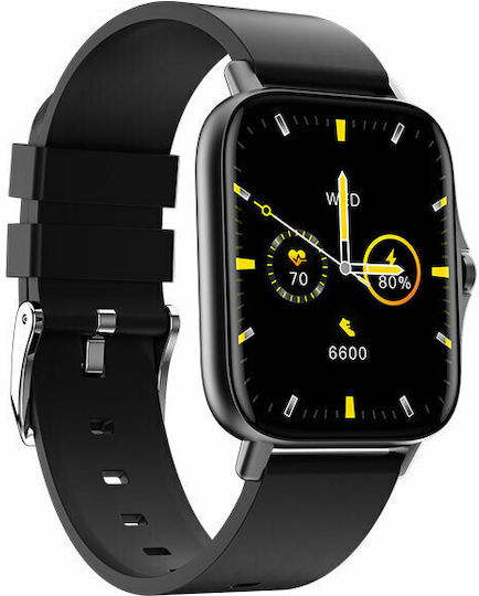 Egoboo M4 Smartwatch with Heart Rate Monitor (Black)