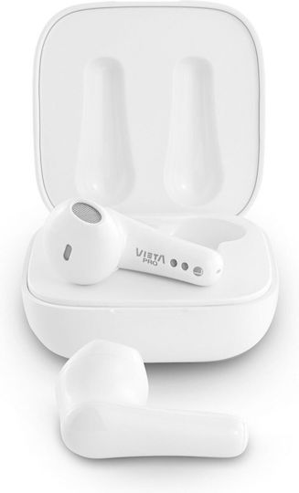 Vieta Pro Feel In-ear Bluetooth Handsfree Earphones with Charging Case White view 5
