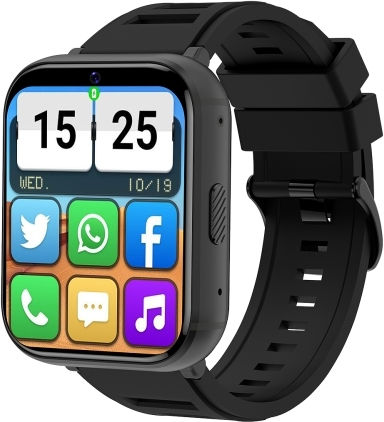 Q668 1.99 Inch Screen 4g Smart Watch Android 9.0 Specification:2gb+16gb Black view 1
