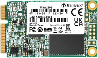 Transcend 220S SSD 128GB mSATA Type with SATA III Connection TS128GMSA220S view 1