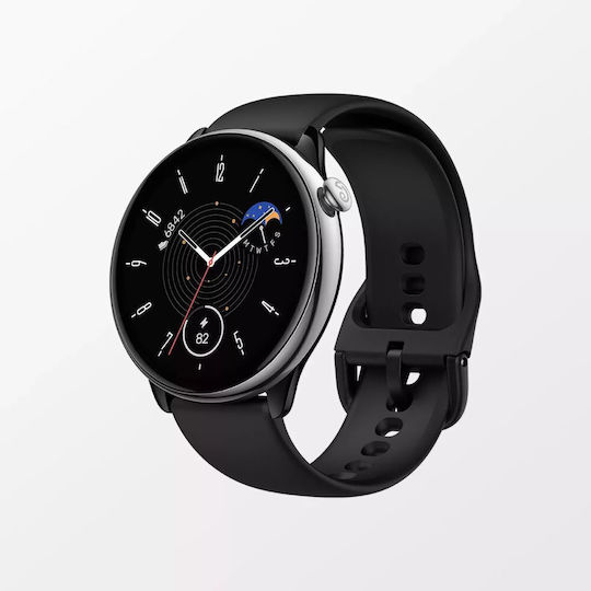 Amazfit GTR Mini Stainless Steel 42mm Waterproof Smartwatch with Heart Rate Monitor (Midnight Black) view 2