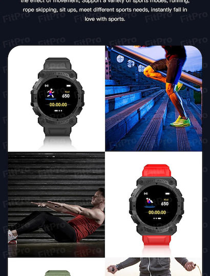 FD68S Smartwatch with Heart Rate Monitor (Pink) view 3