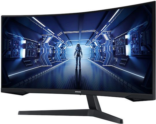 Samsung Odyssey G5 LC34G55TWWPXEN Ultrawide VA HDR Curved Gaming Monitor 34" QHD 3440x1440 165Hz view 2