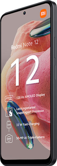 Xiaomi Redmi Note 12 Dual SIM (4GB/128GB) Onyx Gray view 4