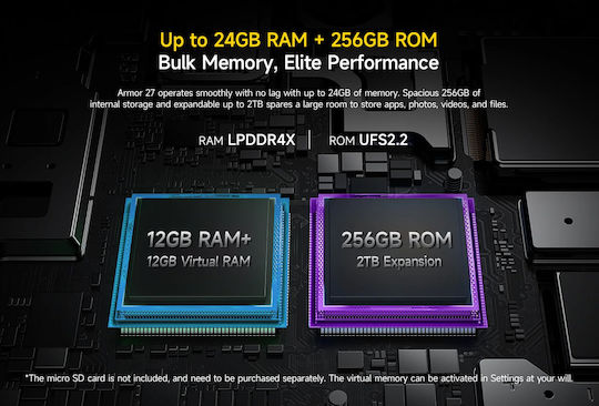 Ulefone Armor 27 Dual SIM (12GB/256GB) Black view 8