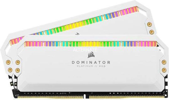 Corsair Dominator Platinum RGB DDR5 32GB RAM with 2x16GB Modules and Speed 5200 for Desktop CMT32GX5M2B5200C40W view 3