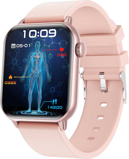 Smartwatch with Heart Rate Monitor (Pink)