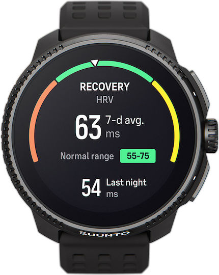 Suunto Race Stainless Steel 49mm Waterproof Smartwatch with Heart Rate Monitor (All Black) view 1