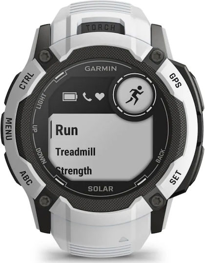 Garmin Instinct 2X Solar 50mm Waterproof Smartwatch with Heart Rate Monitor (Whitestone) vue 3