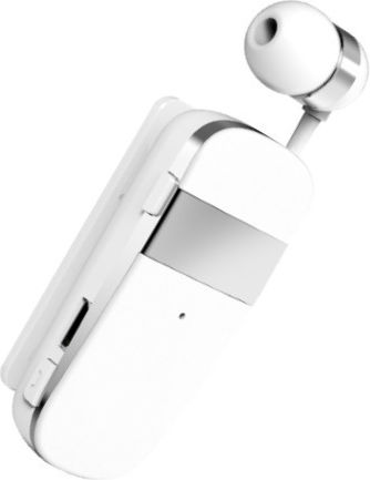 Egoboo Clip+Go In-ear Bluetooth Handsfree Earphone White view 4