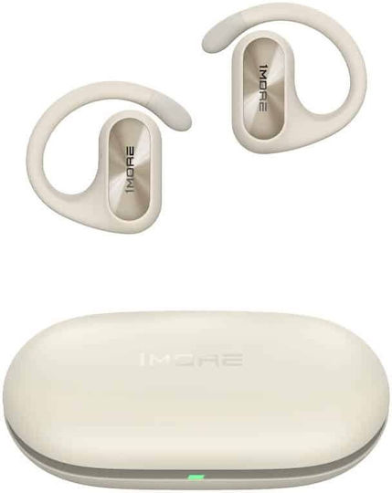 1More Fit SE Open Earbud Bluetooth Handsfree Earphones with Sweat Resistance and Charging Case White vue 3