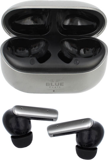 Blue Eagle BE-TWS-07 In-ear Bluetooth Handsfree Earphones with Sweat Resistance and Charging Case Gray