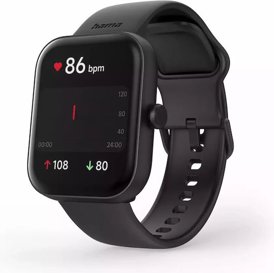 HAMA 5000 47mm Smartwatch with Heart Rate Monitor (Black) view 3