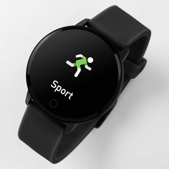 Reflex Active Series 05 Stainless Steel 42mm Smartwatch with Heart Rate Monitor (Black) view 4