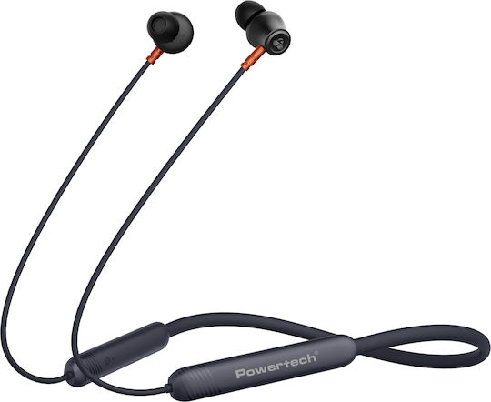 Powertech PT-1228 In-ear Bluetooth Handsfree Earphones with Sweat Resistance Black view 2