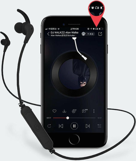 Remax RB-S25 In-ear Bluetooth Handsfree Earphones with Sweat Resistance Black vista 5