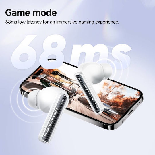 QCY MeloBuds Neo Bluetooth Handsfree Earphones with Charging Case Orange view 3