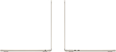 Apple MacBook Air 13.6" (2022) QHD+ (M2-8‑core/8GB/512GB SSD) Starlight (UK Keyboard) view 3