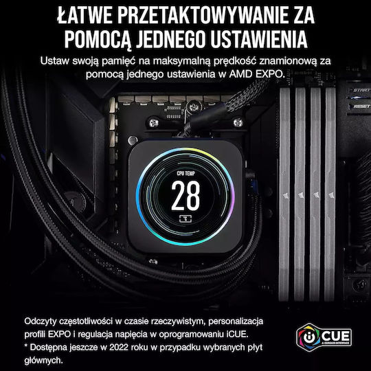 Corsair Vengeance DDR5 32GB RAM with 2x16GB Modules and Speed 4800 for Desktop CMK32GX5M2B6400Z32 view 8