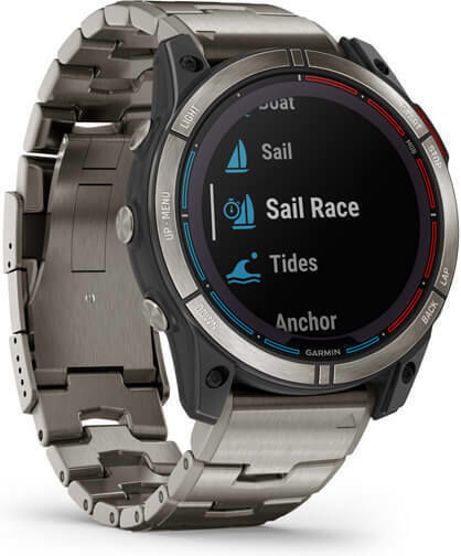Garmin Quatix 7X Solar Edition Titanium 51mm Waterproof Smartwatch with Heart Rate Monitor (Gray) view 3