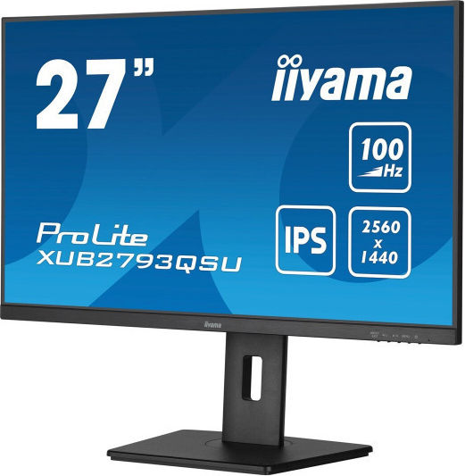 Iiyama ProLite IPS Monitor 27" QHD 2560x1440 with Response Time 1ms GTG view 2