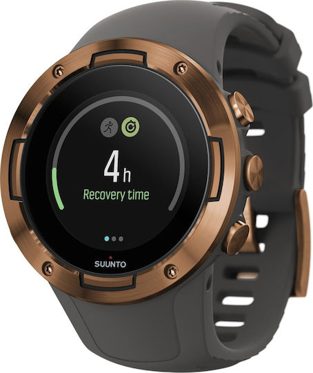 Suunto 5 Stainless Steel 46mm Waterproof Smartwatch with Heart Rate Monitor (Graphite Copper) view 5