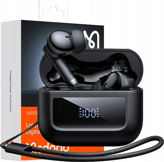Mcdodo B04 In-ear Bluetooth Handsfree Earphones with Sweat Resistance and Charging Case Black vue 4