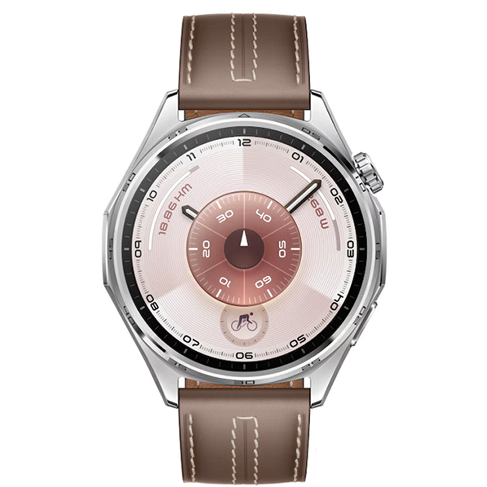 Huawei Watch GT 6 Stainless Steel 46mm Waterproof with Heart Rate Monitor (Grey Leather + Huawei Freebuds SE 3 Black) view 3