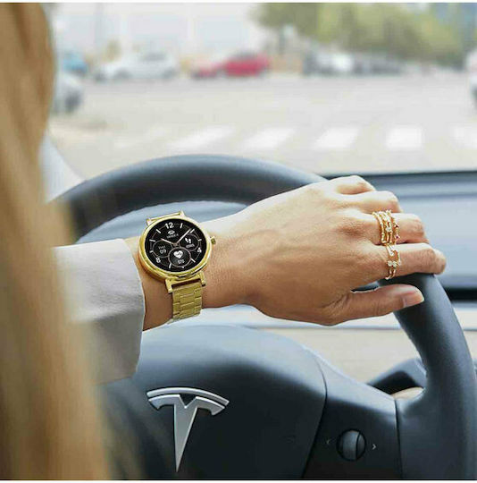 Marea Β61002 40mm Smartwatch with Heart Rate Monitor (Gold) view 3