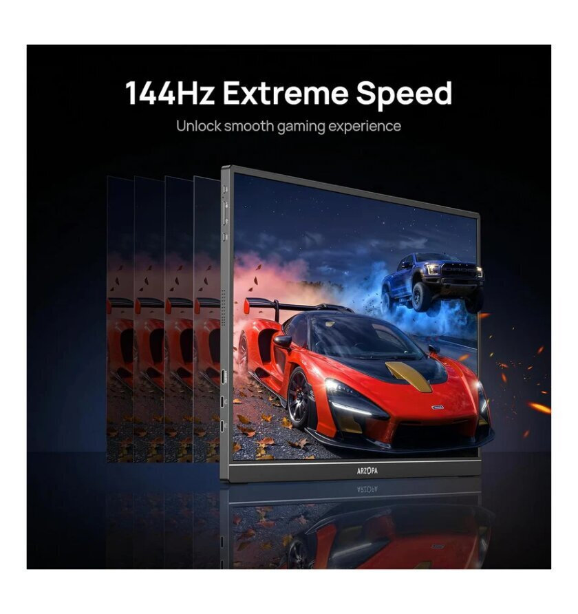 Arzopa Z1FC IPS HDR Portable Monitor 16.1" FHD 1920x1080 144Hz Silver vue 5
