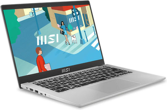 MSI Modern 14-426XES 14" FHD 144Hz (i5-1335U/16GB/1TB SSD/No OS) Urban Silver (ES Keyboard) view 2