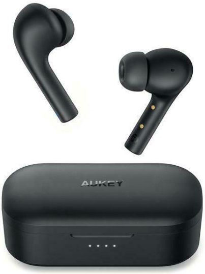 Aukey EP-T21 Move In-ear Bluetooth Handsfree Earphones with Charging Case Black view 3
