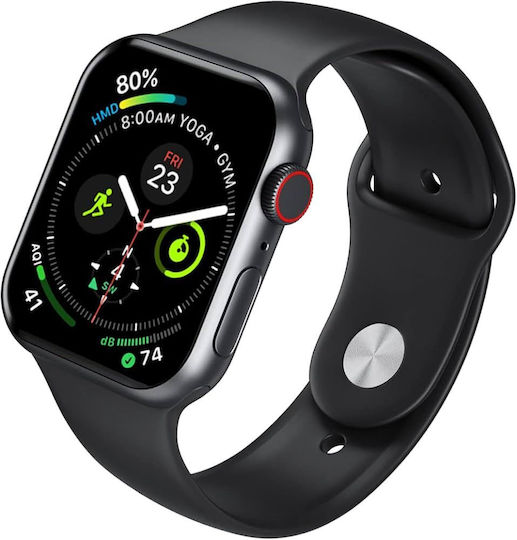 Moxom MX-WH01 Smartwatch with Heart Rate Monitor (Black)