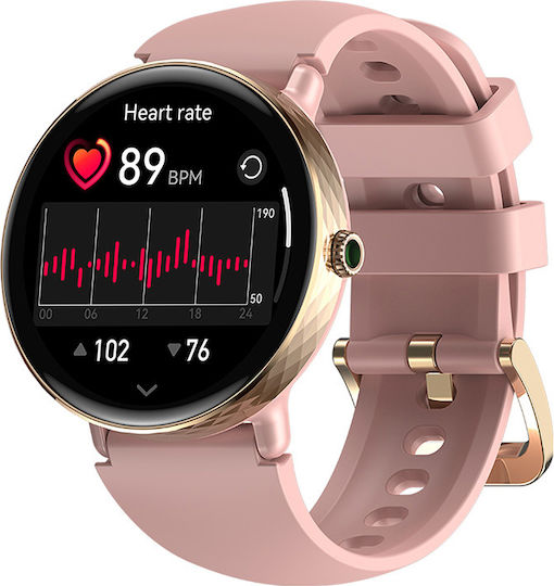 Zeblaze Lily 2 39mm Smartwatch with Heart Rate Monitor (Misty Pink)