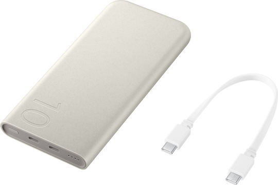 Samsung P3400 Power Bank 10000mAh 25W with 2 USB-C Ports Power Delivery Beige view 3