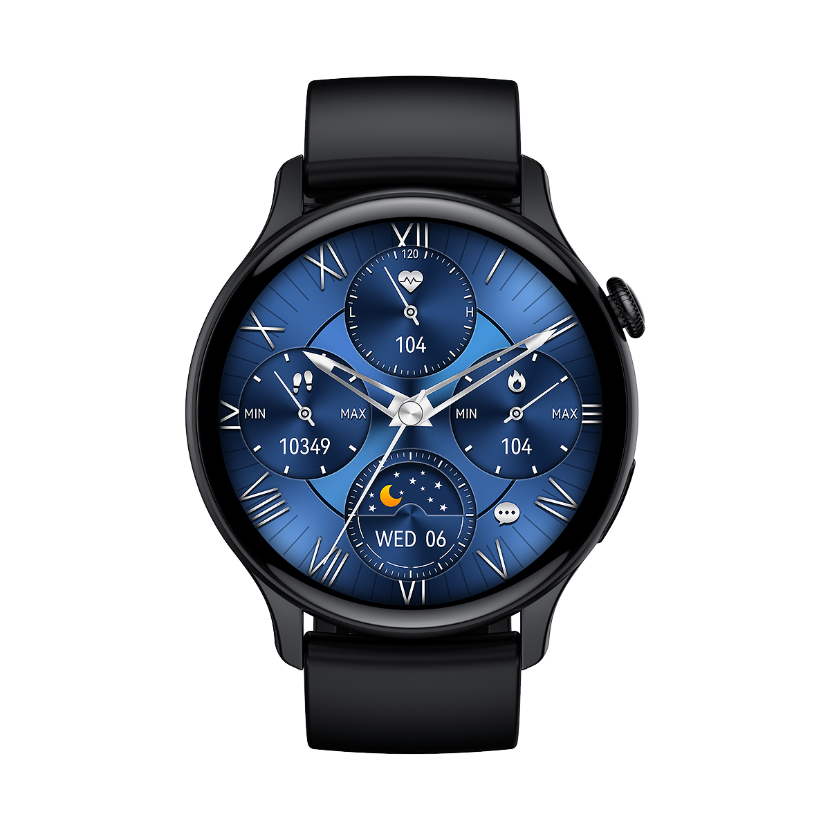 DesignoFiT Aluminium Smartwatch with Heart Rate Monitor (Black) view 2
