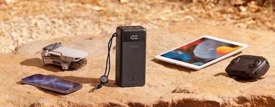 Veger Tank Lite Power Bank 50000mAh 22.5W with 3 USB-A Ports and USB-C Port Power Delivery Black view 7