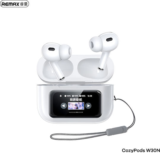 Remax CozyPods W30N In-ear Bluetooth Handsfree Earphones with Charging Case White