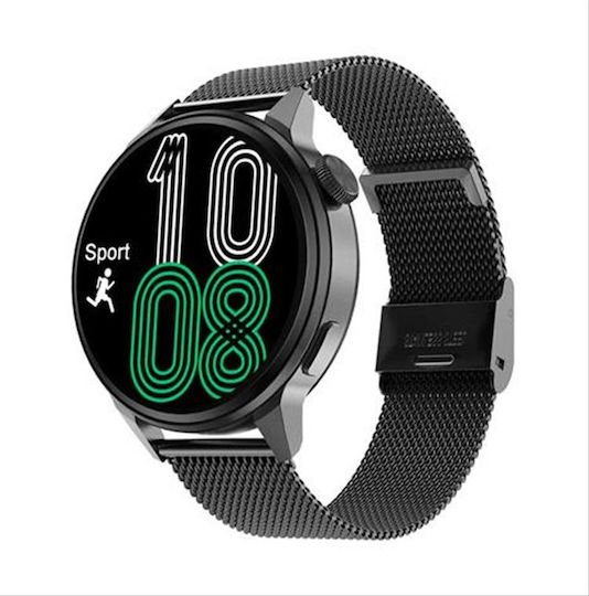 NO.1 Globe Pro Smartwatch with Heart Rate Monitor (Black)