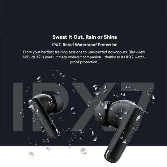 BlackView AirBuds 12 Bluetooth Handsfree Earphones with Sweat Resistance and Charging Case Black vue 7