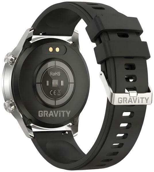 Gravity Silver Smartwatch 2 Straps Gt10-8