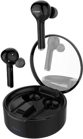 Cowin KY03 In-ear Bluetooth Handsfree Earphones with Charging Case Black view 1