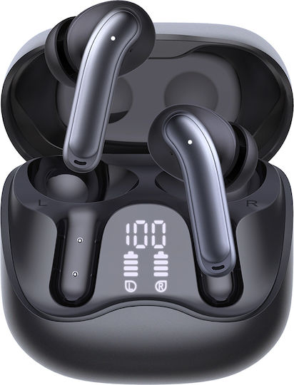 Techsuit EchoFit Pro In-ear Bluetooth Handsfree Earphones with Charging Case Black view 2