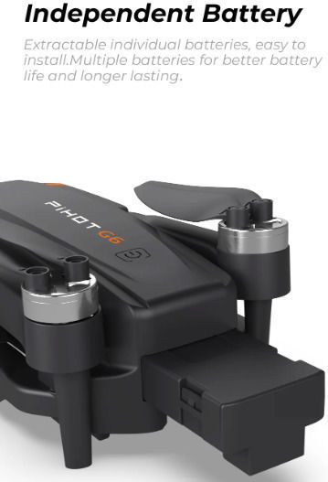 Pihot G60 Drone with 4K Camera and Controller view 2